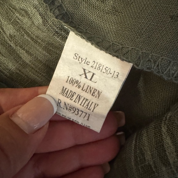 Camille à CO Green Leaf Print Jumpsuit Size CL. C33 - Picture 12 of 14